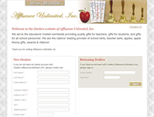 Tablet Screenshot of dealers.affluenceunlimited.com
